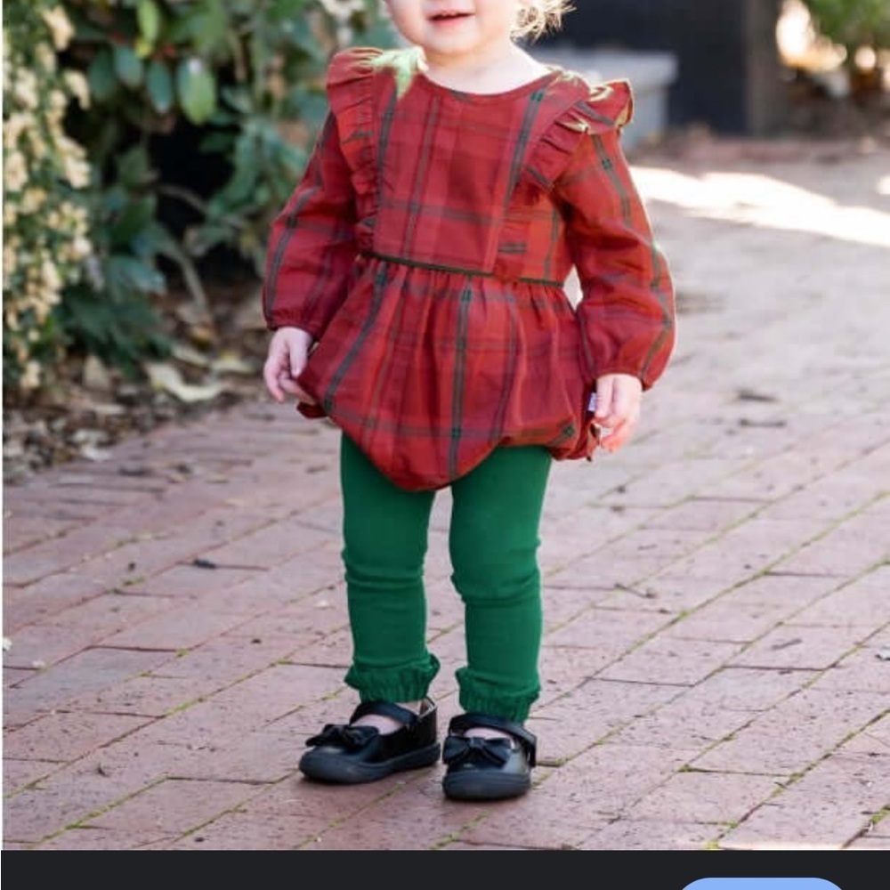 Ruffle butts long sleeve onesie